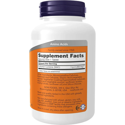 Suplemento N-acetil cisteína 1000 mg 120 capsulas