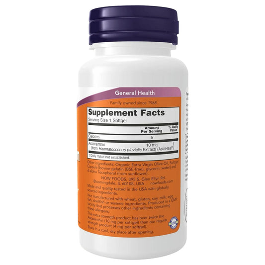 ASTAXANTINA 10 mg MARCA NOW