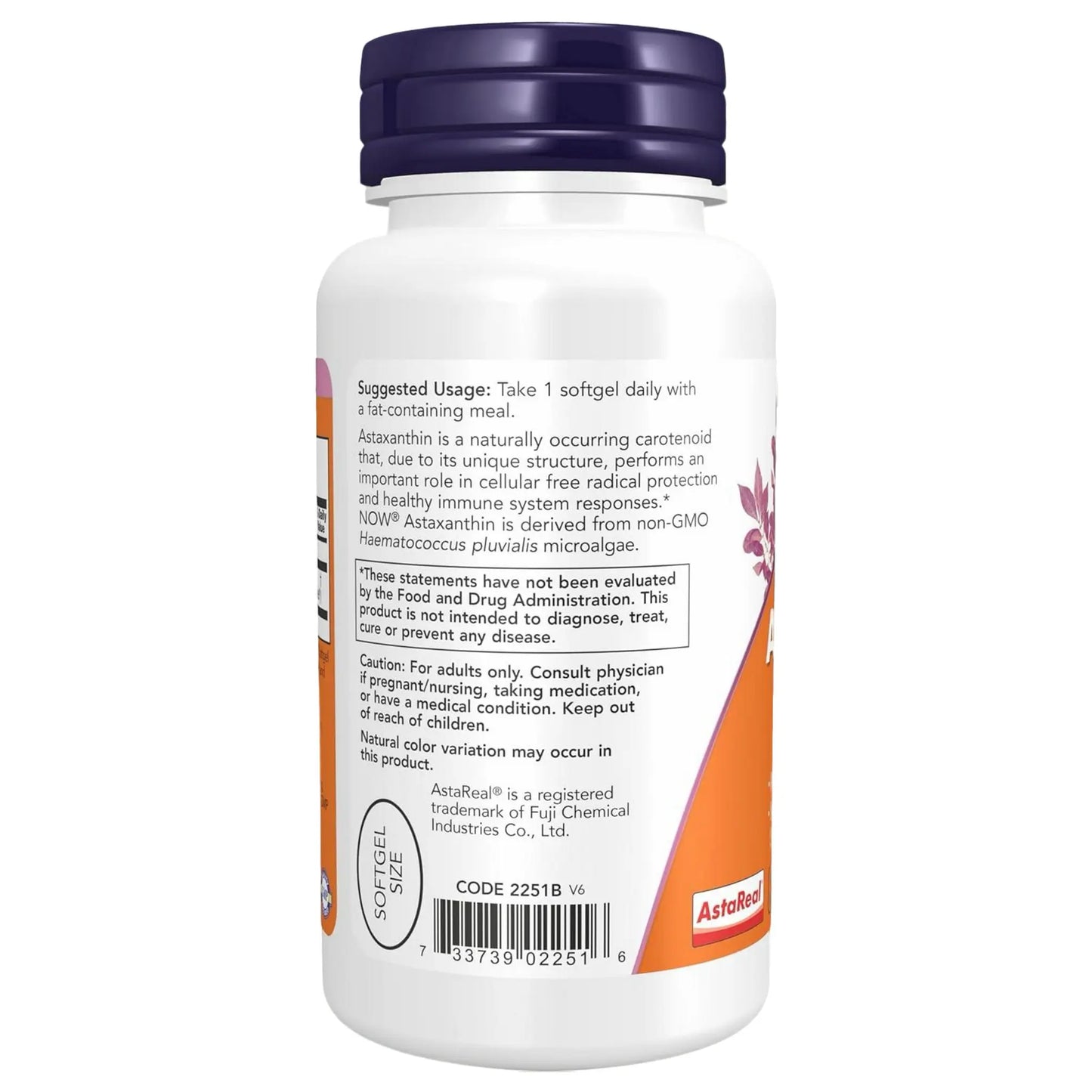 ASTAXANTINA 10 mg MARCA NOW