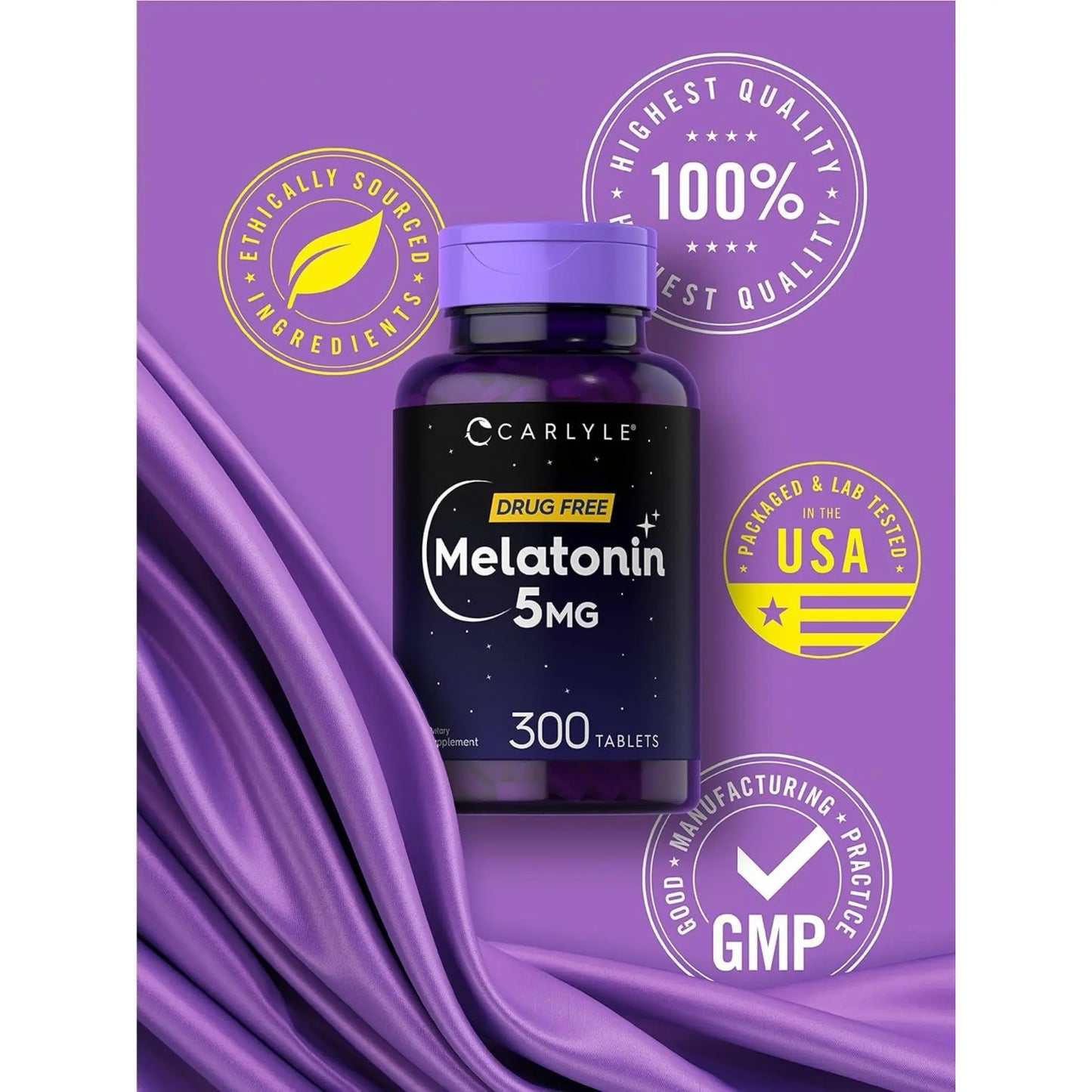 Suplemento Melatonina 5 mg 300 Tabletas