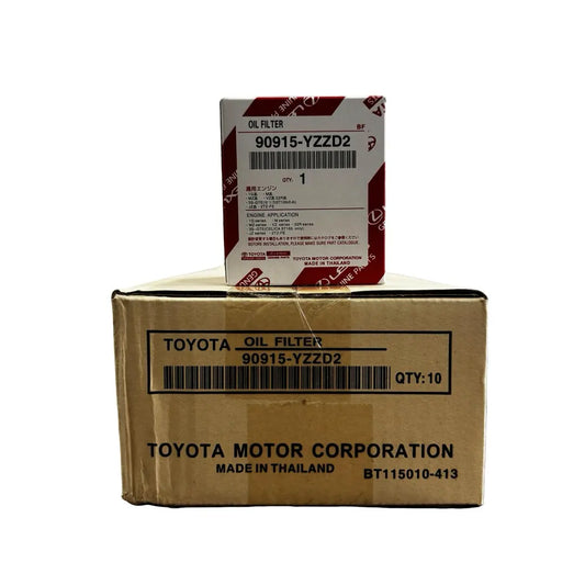 Filtro aceite Toyota 90915-YZZD2 CAJA X 10 UNIDADES