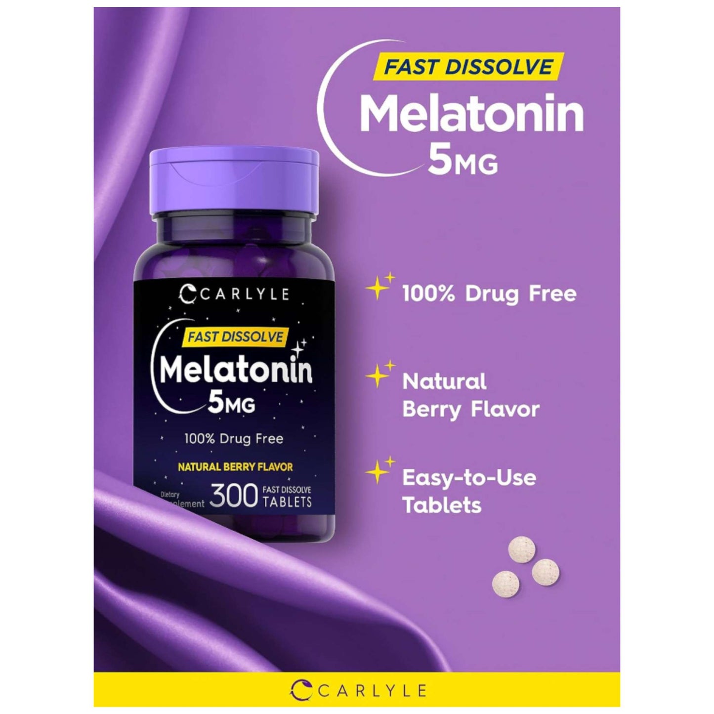 Suplemento Melatonina 5 mg Disolución Rápida