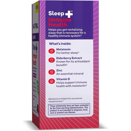 Suplemento Natrol melatonina 6 mg + sauco y zinc
