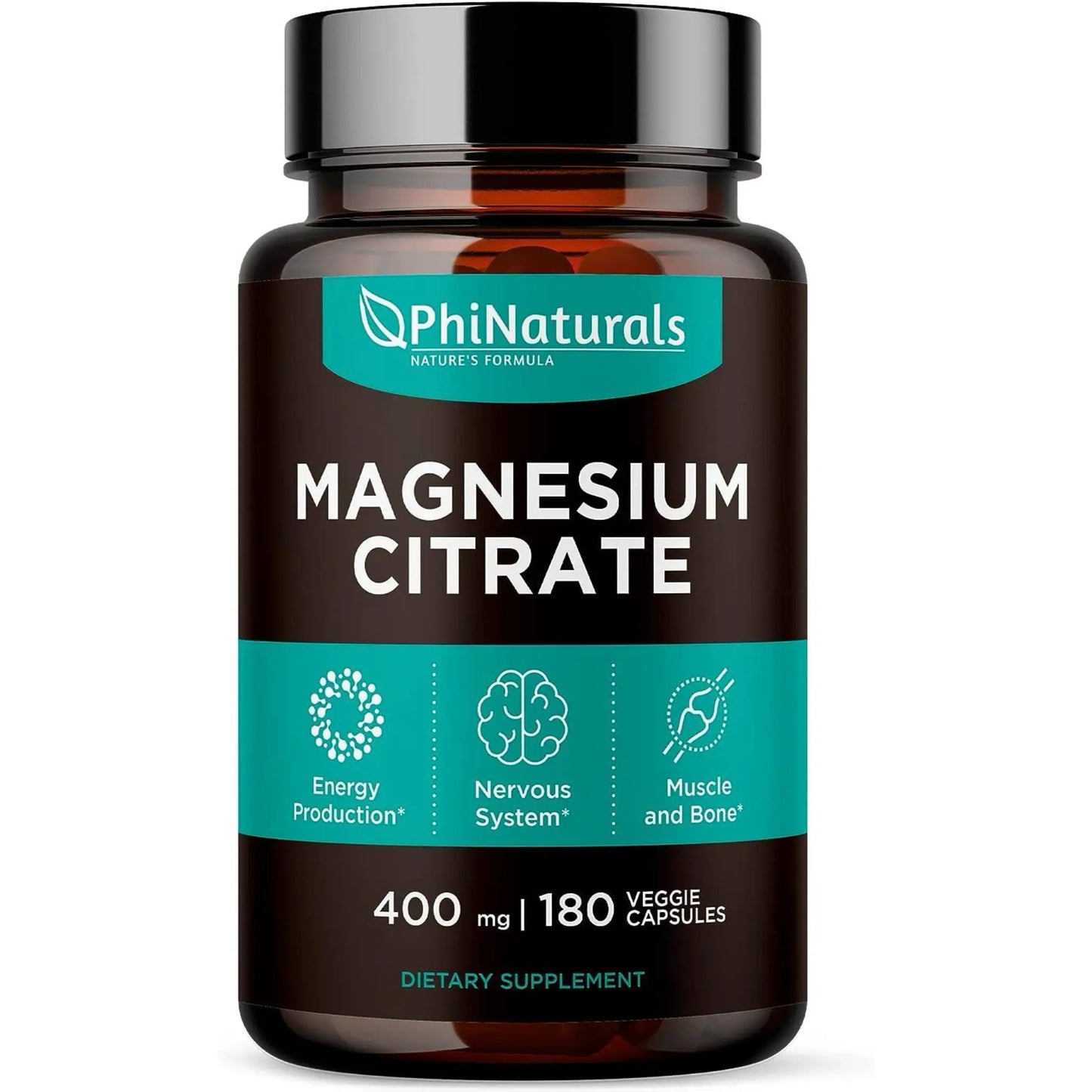 Suplemento Citrato de Magnesio 400 mg