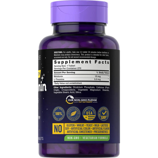 Suplemento Melatonina 10 mg 270 tabletas