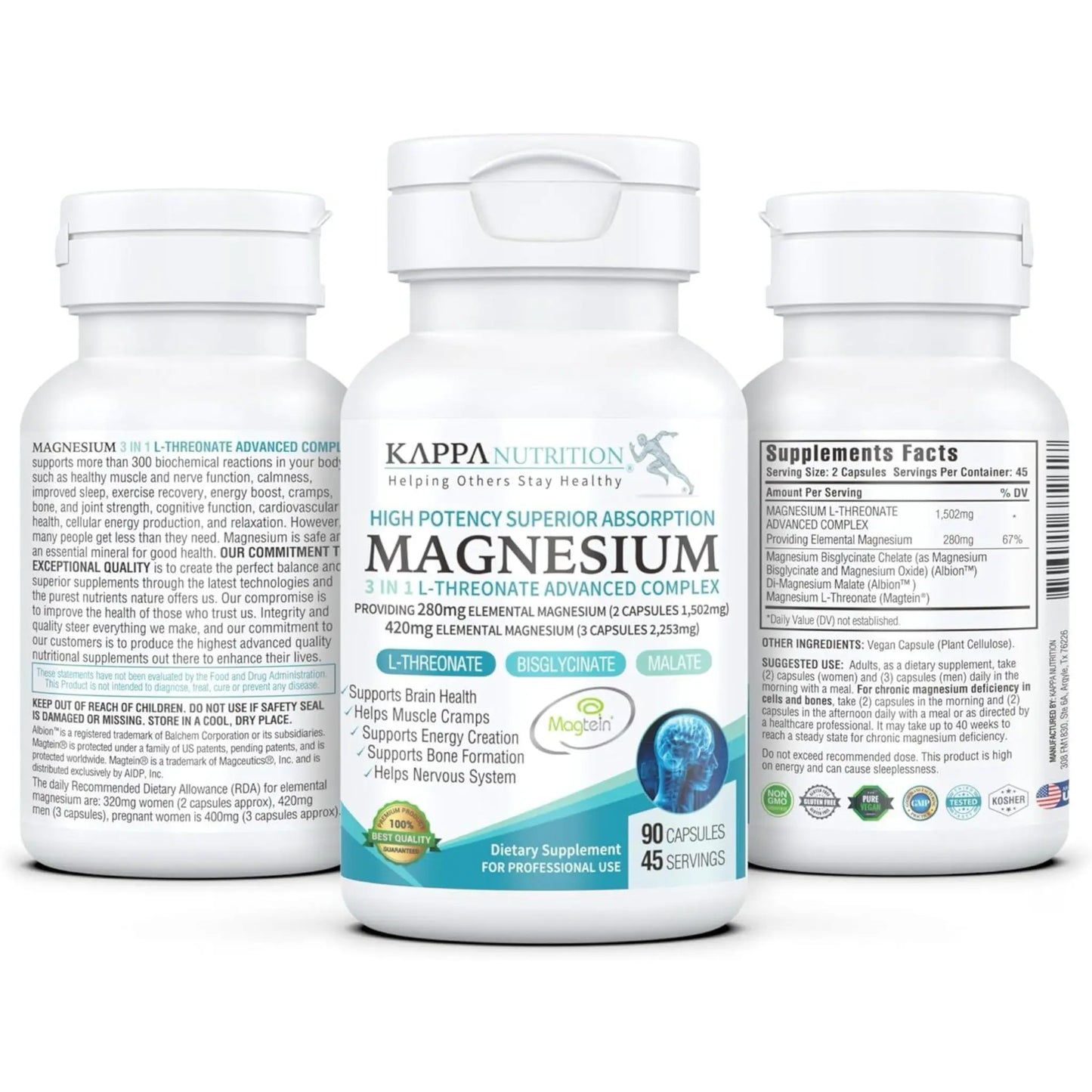 Suplemento Magnesio Complex L-Treonato