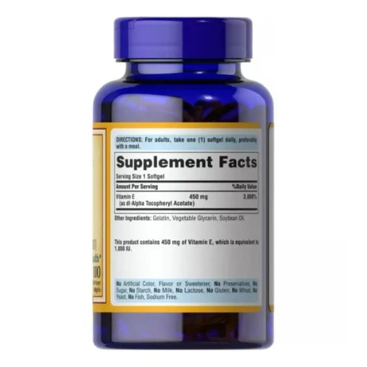 Suplemento Vitamina E 450 mg Puritan´s Pride
