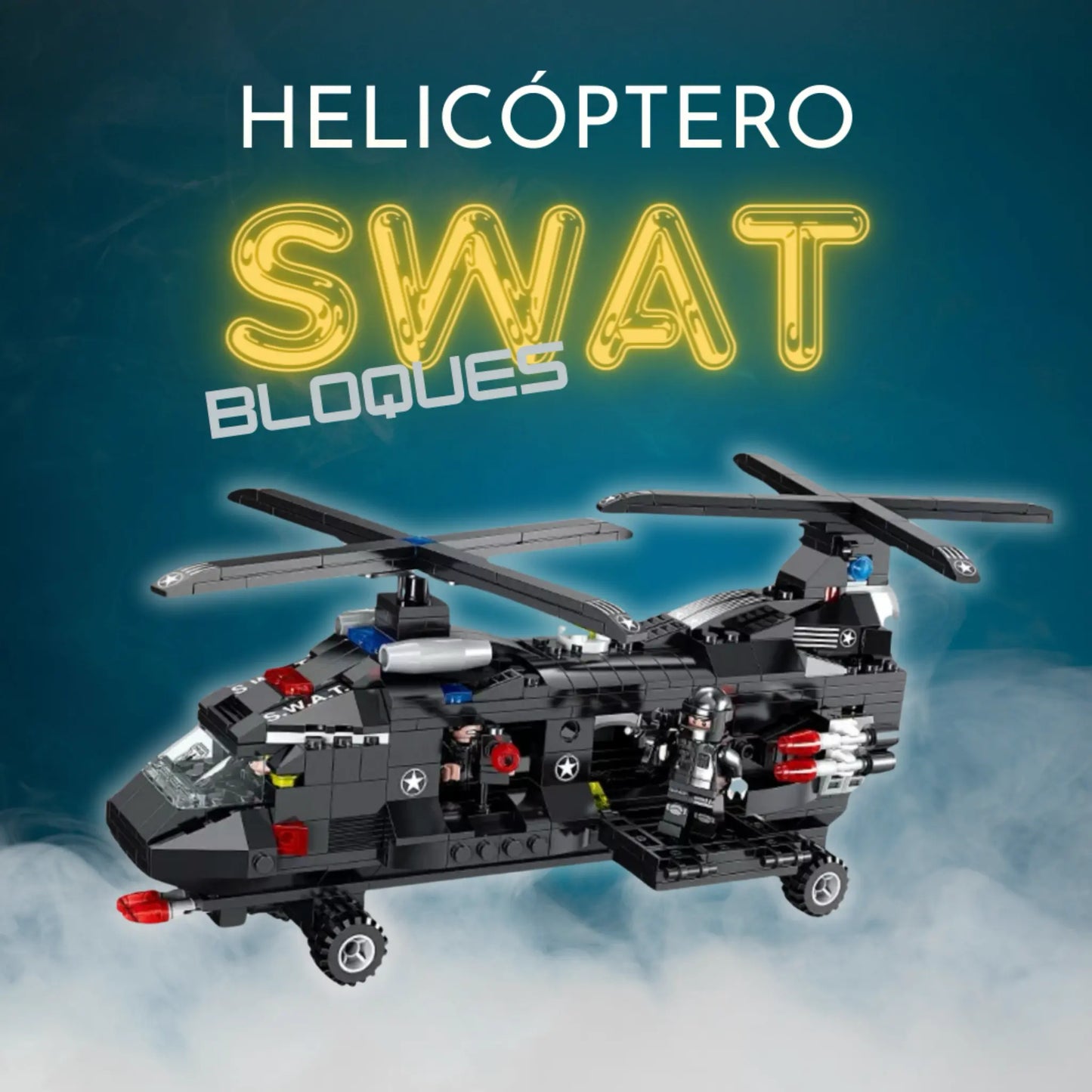 Bloques de construcción Helicoptero SWAT