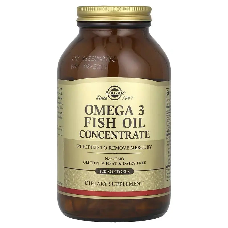 Suplemento Omega 3 aceite de pescado concentrado 200mg